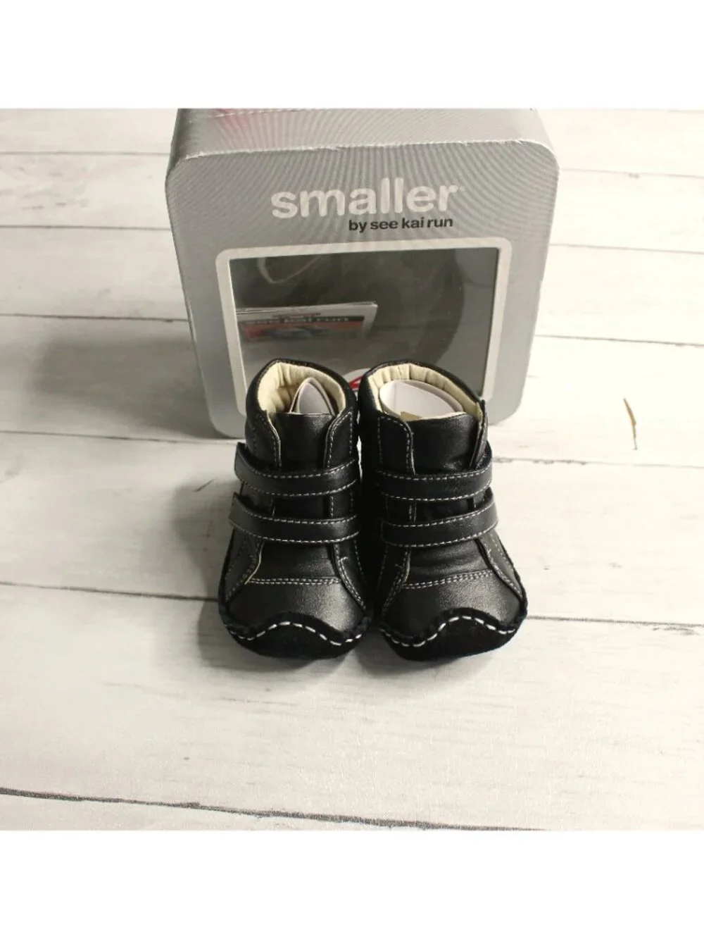 See Kai Run Baby Boy's Leather Boots Size 0-6 Months Black